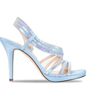 Blue sequin Nina heels